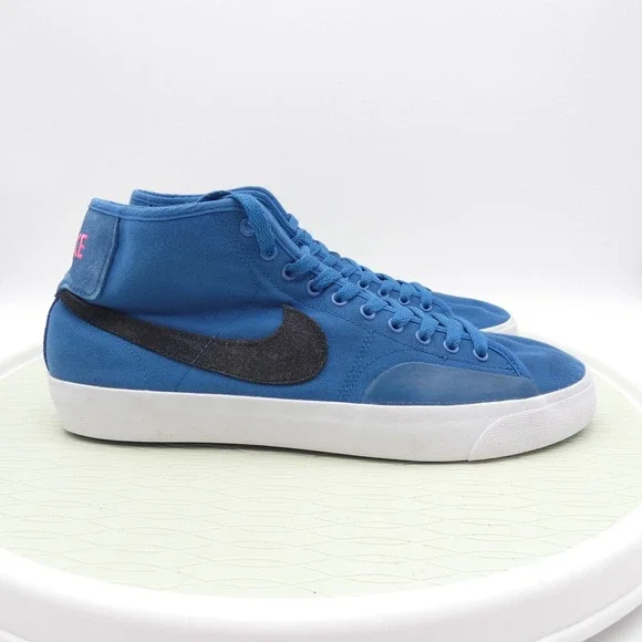 Nike SB Blazer Court Mid Premium Signal Blue Black FB1378-408 Mens 12 - Picture 3 of 10